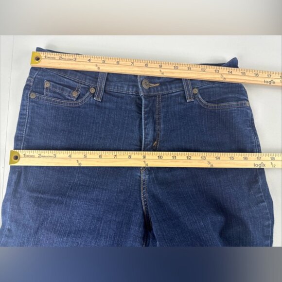 Levis Perfectly Slimming 512 Bootcut Denim Blue Jeans Stretch Sz 12 Petite Mediu - Picture 7 of 11
